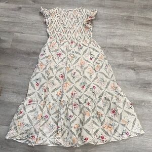 Karlie Floral Maxi Nap Dress Size Small